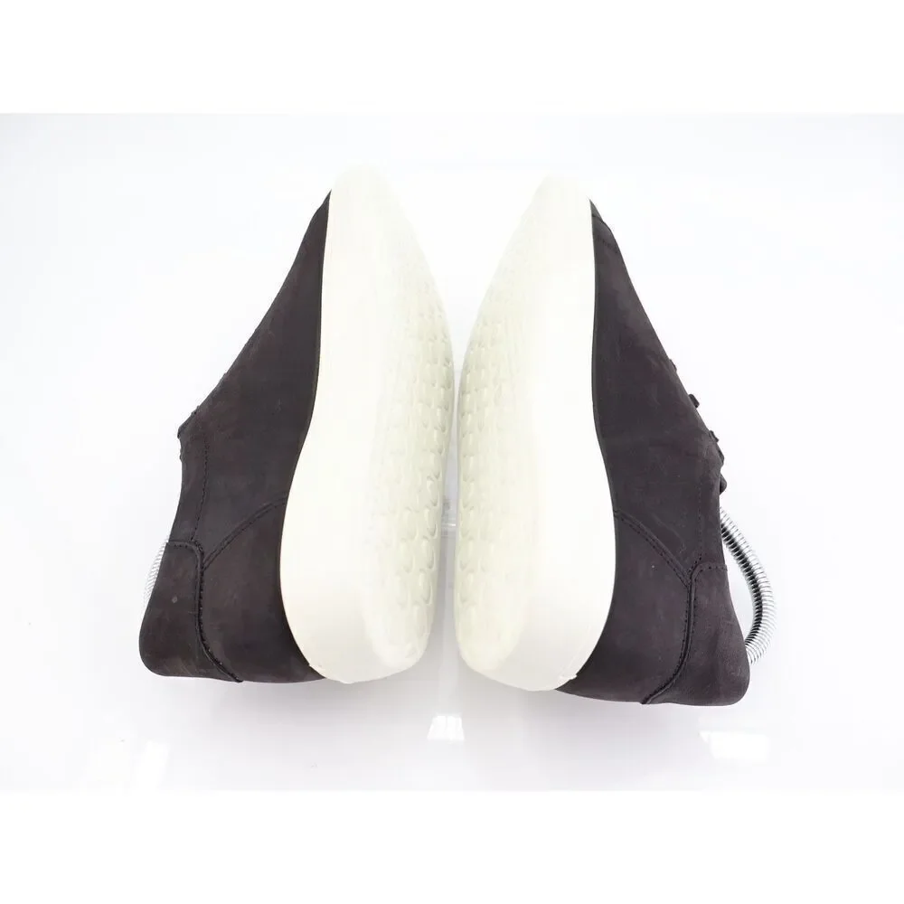 Ecco Soft Classic Sneaker Black Nubuck Women Size 9 / 9.5 Lace Up Shoes